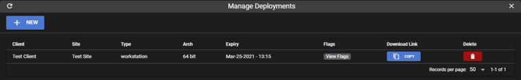 Hosted Tactical RMM interface
