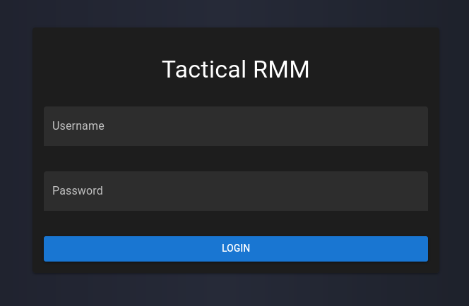 Tactical RMM Login